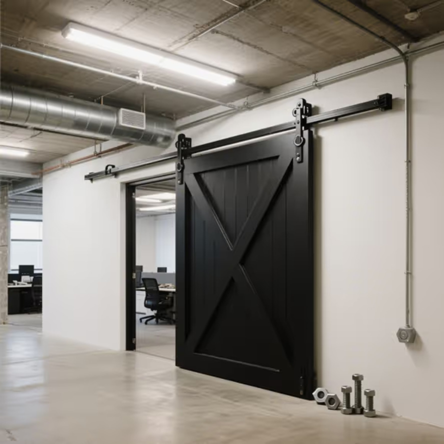 exterior barn door hardware